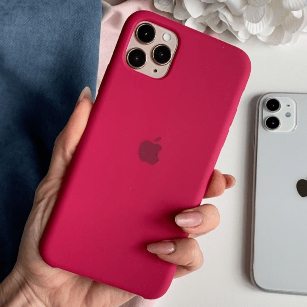iPhone Silicone Case (Rose Red)